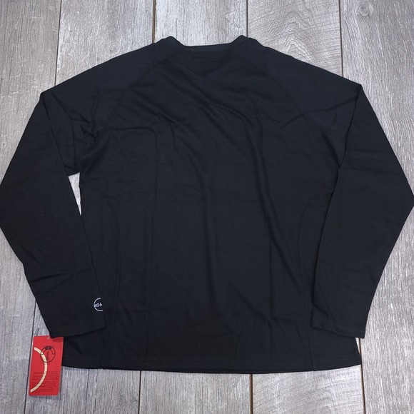 Kombi Mens Baselayer Shirt Size XXL Black Body 2 Merino Blend Long Sleeve Top - Picture 2 of 6